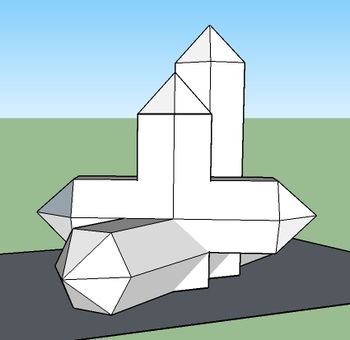 Edificio con arquitectura origami y Prefa-160